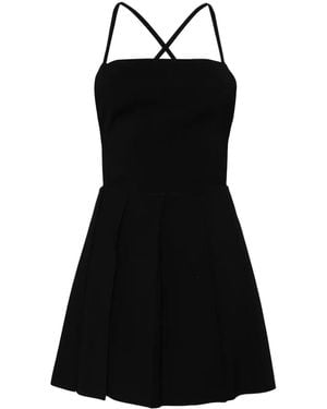 Low Classic Criss-Cross Strap Mini Dress - Black