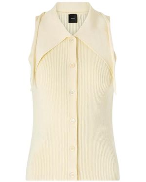 Pinko Button-Up Top - Natural