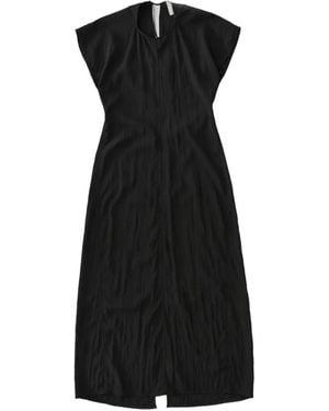 Studio Nicholson Surat Cap-Sleeve Dress - Black
