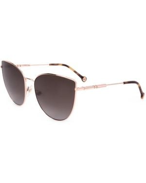 Carolina Herrera Cat-Eye Frame Sunglasses - Metallic