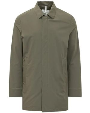 DUNO Malbec Concealed-Fastening Spread-Collar Jacket - Green