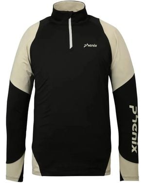 Phenix Maillot De Corps À Col Zippé - Noir