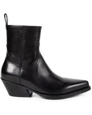 Ann Demeulemeester Imme Pointed-Toe Ankle Boots - Black