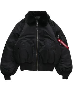 Mastermind Japan Zip-Up Bomber Jacket - Black