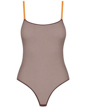 Maison Close Corps À Corps Mesh Bodysuit - Brown
