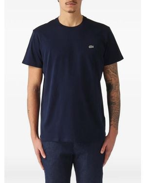 Lacoste T-Shirt Met Logopatch - Blauw
