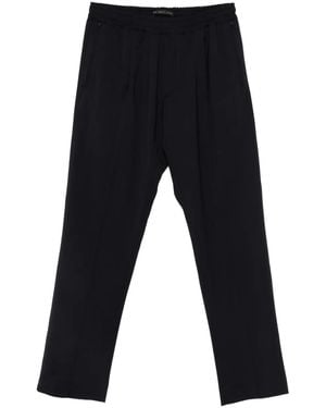 Low Brand Tokyo Sport Pleated Trousers - Black
