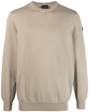 Paul & Shark Crew-Neck Long-Sleeve Jumper - Natural