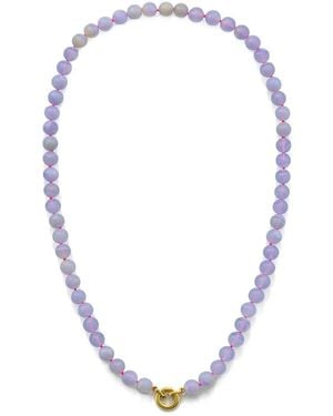Robinson Pelham 18K Chalcedony Bead Necklace - Blue