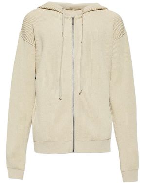 Rick Owens Zipped Hoodie - White