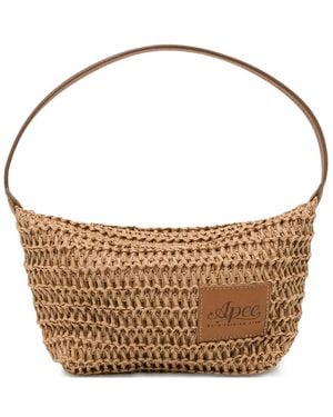 AAPE BY A BATHING AP Logo-Patch Shoulder Bag - Brown