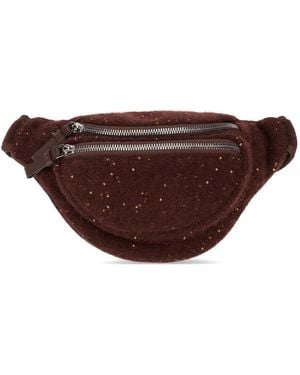 Fabiana Filippi Riñonera con aplique de lentejuelas - Marrón