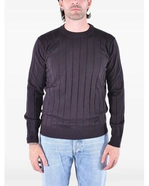 Kangra Gerippter Strickpullover - Blau
