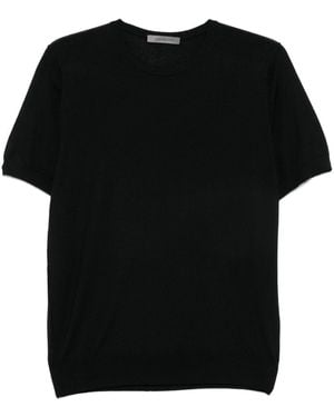 Corneliani Fine-Knit T-Shirt - Black