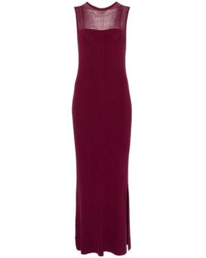 Bompard リブマキシドレス - パープル