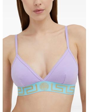 Versace Reggiseno Greca Medusa - Blu