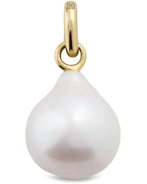 Monica Vinader 14Kt Pearl Pendant - White