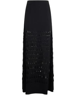 Alberta Ferretti Cut-Out Maxi Skirt - Black