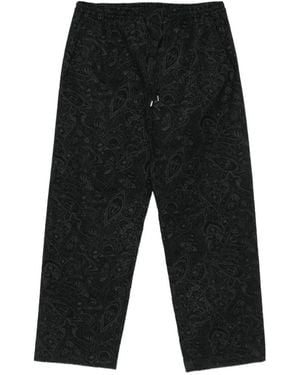 A Kind Of Guise Pantalon Samurai À Motif Cachemire - Black