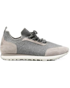 Eleventy Baskets En Maille À Empiècements - White
