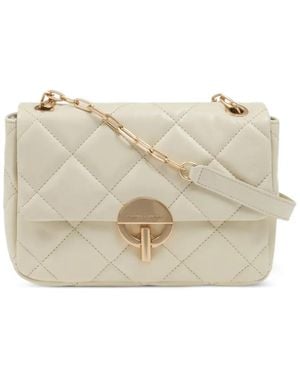 Vanessa Bruno Moon Leather Large Shoulder Bag - Natural