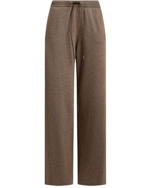 12 STOREEZ Drawstring Cashmere Pants - Brown