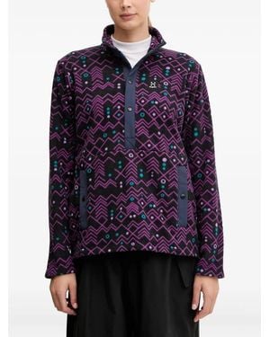 Haglöfs Mora Patterned Sweatshirt - Blue