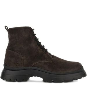 Hogan Knöchelhohe Wildlederstiefel - Schwarz