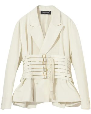 Undercover Double-Breasted Blazer - White