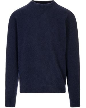Laneus Crew-Neck Sweater - Blue