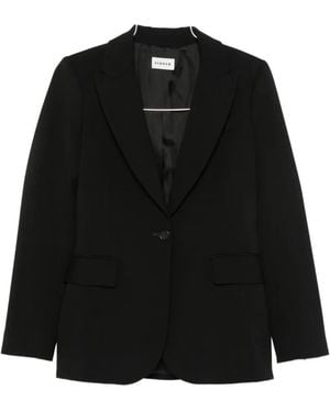 P.A.R.O.S.H. Single-Breasted Blazer - Black