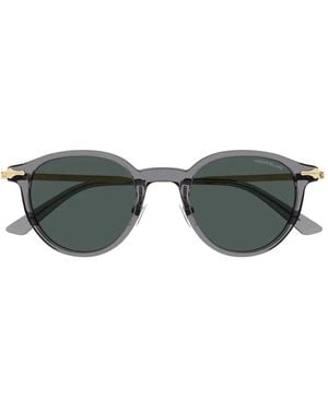 Montblanc Round-Frame Sunglasses - Green
