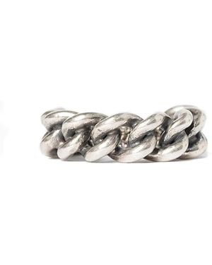 Ann Demeulemeester Chain-link ring - Blanco