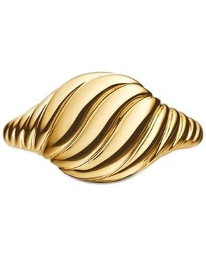 David Yurman Mini Bague Cable En 18Ct - Métallisé