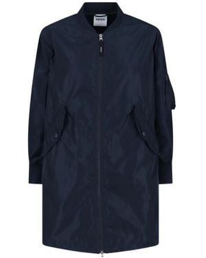 Aspesi Zip-Up Coat - Blue