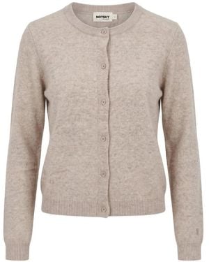 Not Shy Geknöpfter Naline Strickcardigan Aus Kaschmir - Weiß