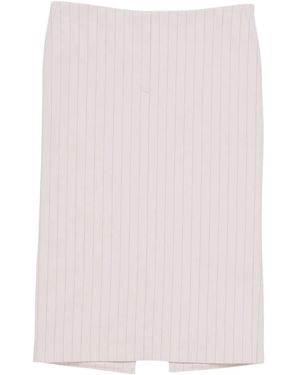Acne Studios Pinstripe Midi Skirt - Pink