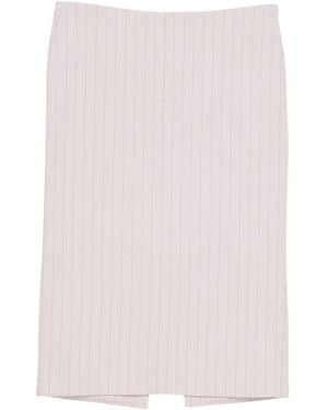 Acne Studios Falda midi a rayas diplomáticas - Rosa