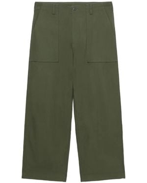 Comme des Garçons Belt-Loop Patch-Pocket Pants - Green