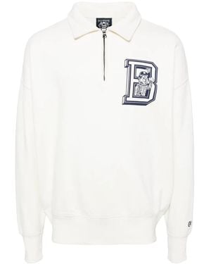 BBCICECREAM Logo-Printed French Terry Sweatshirt - White