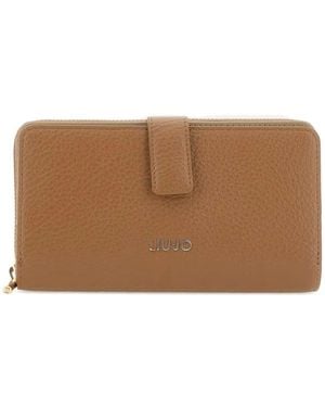 Liu Jo Logo-Detail Zip Wallet - Brown