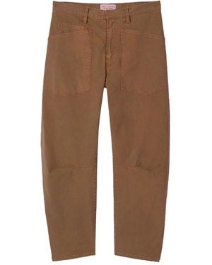 Nili Lotan Shon Utility-Pocket Trousers - Brown