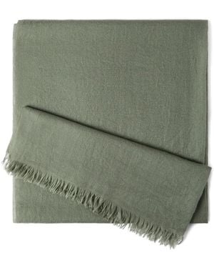 Brunello Cucinelli Fringed Scarf - Green
