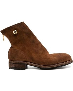 Guidi ジップ アンクルブーツ - ブラウン