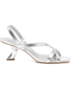 Carrano Strappy Square-Toe Sandals - White