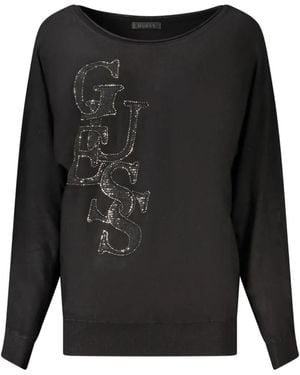 Guess Boat-Neck Sweater - Black