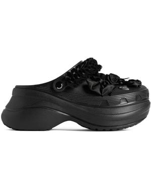 Balenciaga X Crocs Jibbitz フローラル ミュール - ブラック
