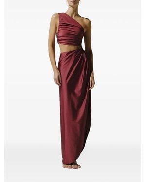 Baobab Aurora Cut-Out Maxi Dress - Red