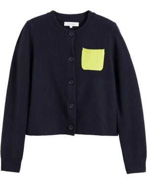 Chinti & Parker Patch-Pocket Cardigan - Blue