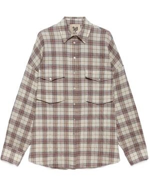 Aniye By Rodeo Check Pocket Shirt - White